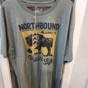 Prairie Life Men's Green Tee